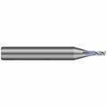 Harvey Tool 0.031in. 1/32 Cutter dia. x 0.093in. 3/32  Carbide Coolant Through Square End Mill, 4 Flutes 742931